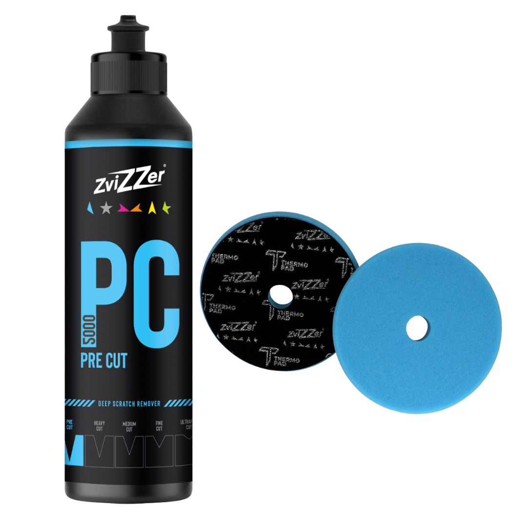 ZviZZer Thermo Trapez blå - Ekstra grov polerskive