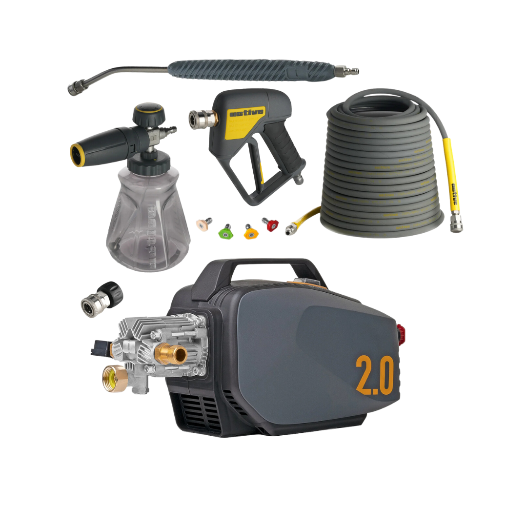 Højtryksrenser inkl. PRO Tilbehørssæt Til Bilpleje - Active 2.0 Højtryksrenser