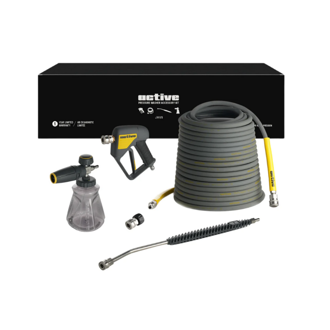 Højtryksrenser inkl. PRO Tilbehørssæt Til Bilpleje - Active 2.0 Højtryksrenser