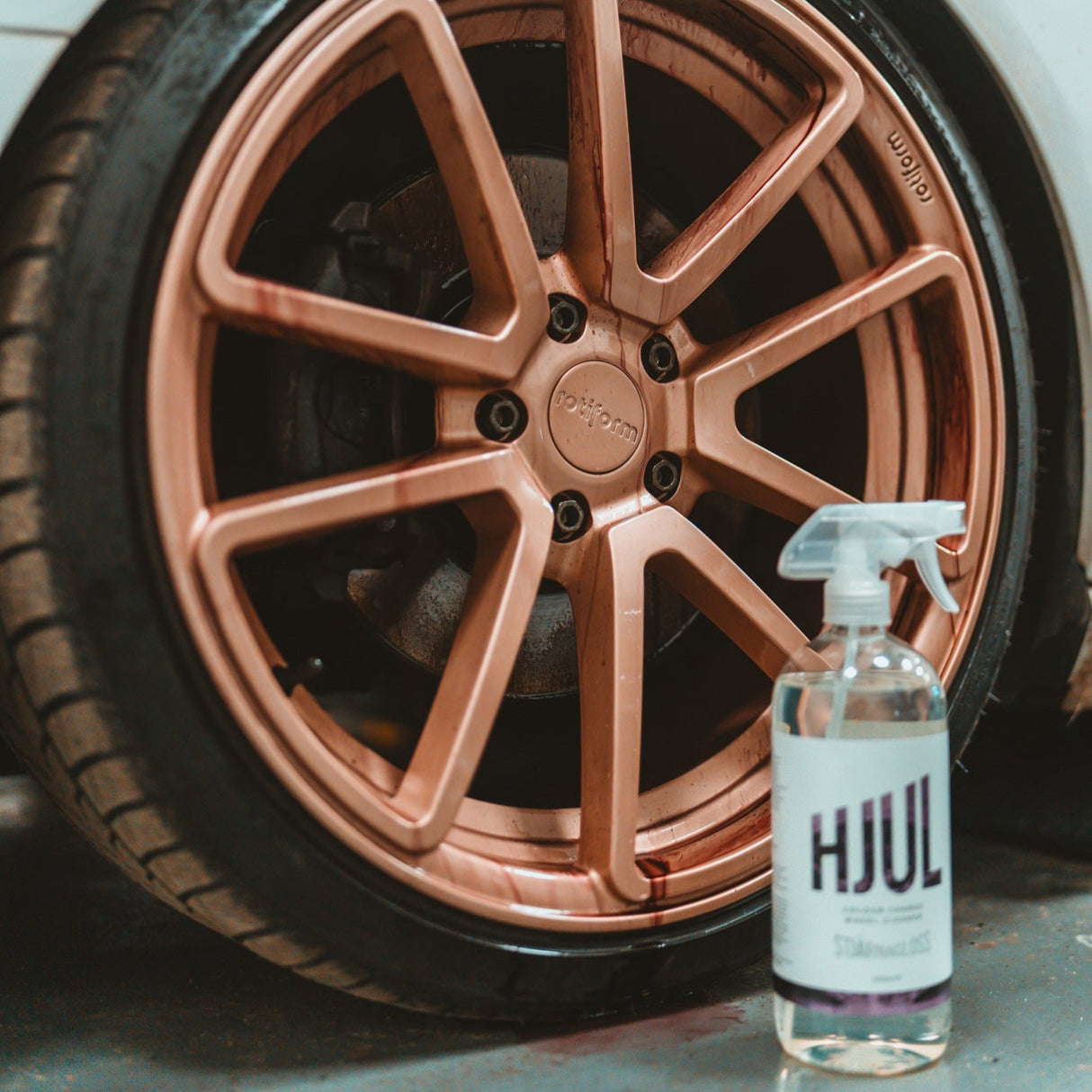 Farveskiftende pH-Neutral Fælgrens / Flyverust Fjerner - Stjärnagloss Hjul