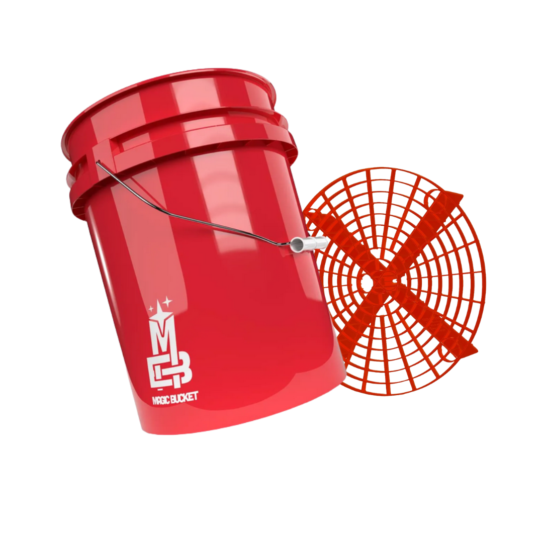 Magic Bucket rød - Vaskespand inkl. Grit Guard