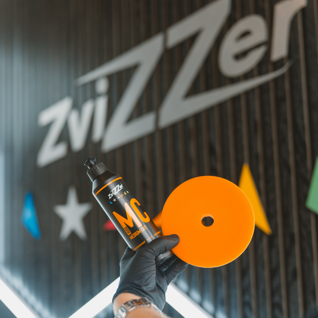 ZviZZer Thermo Trapez orange - Medium & 1-trins polerskive