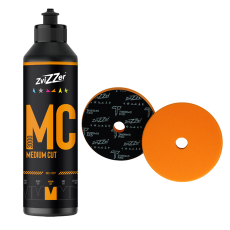 ZviZZer Thermo Trapez orange - Medium & 1-trins polerskive