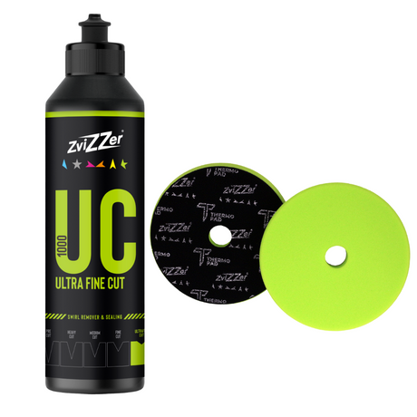 ZviZZer Thermo Trapez grøn - Ultra fin polerskive