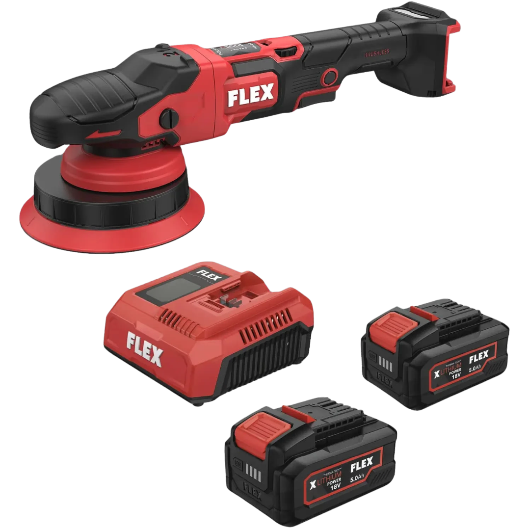 FLEX XFE 2 21 18-EC Sæt - Batteridrevet polermaskine 6"