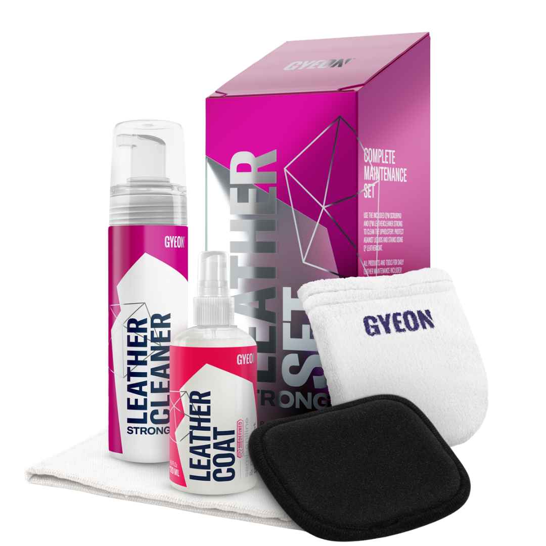 GYEON Q²M LEATHERSET STRONG - Komplet stærk læderpleje sæt