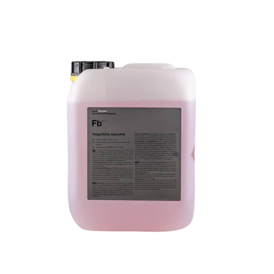 koch chemie felgenblitz 5 liter - syrefri flyverustfjerner, fælgrens