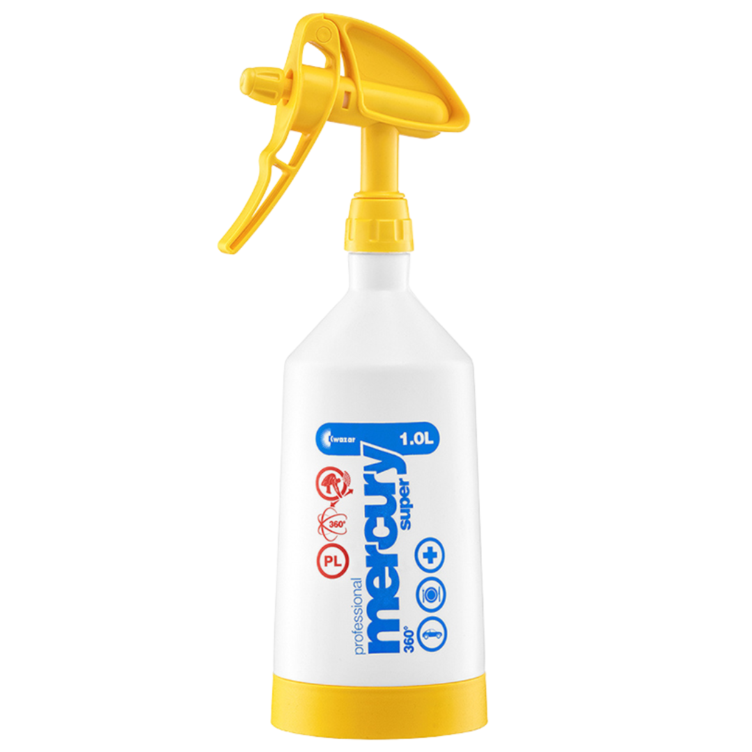 Kwazar Mercury Super 360 Pro+ - 1 liters Sprayflaske Gul